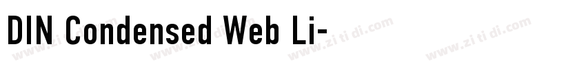 DIN Condensed Web Li字体转换